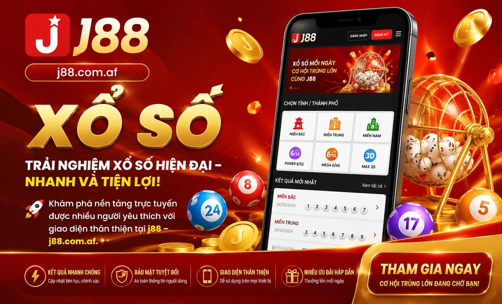 j88 trải nghiệm xổ số